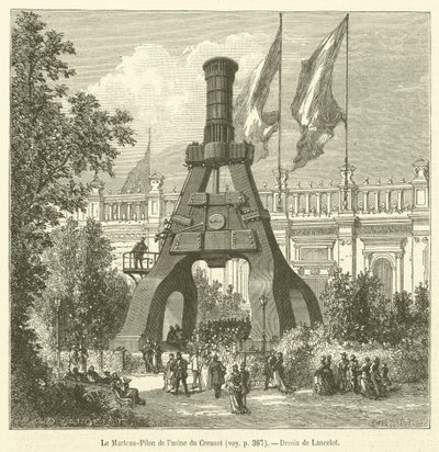来自 Creusot 工厂的 Le Marteau-Pilon（雕刻） 作者 法语学校