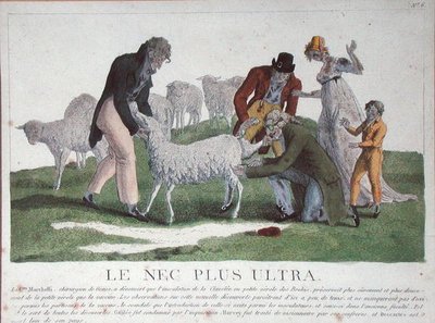 Le Nec Plus Ultra，约1807年（彩色版画）。 作者 法语学校