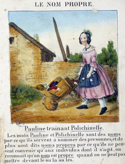 Le Nom Proper（一个拿着玩具的女孩）——在“”La grammaire en images”中 作者 法语学校
