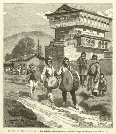 Le Pays Du Bout Du Monde（雕刻）。 作者 法语学校