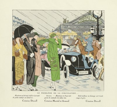 流通问题》，选自《艺术-高特-波特》，1924 年出版（模板印刷）。 作者 法语学校