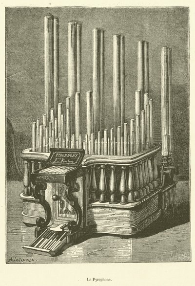 Le Pyrophone（雕刻）。 作者 法语学校
