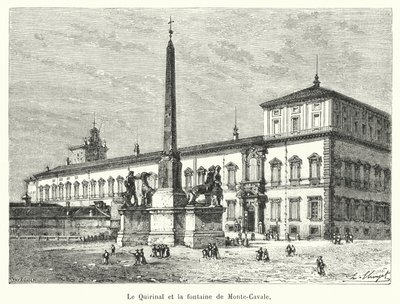 Quirinal 和 Monte-Cavale 喷泉（雕刻） 作者 法语学校