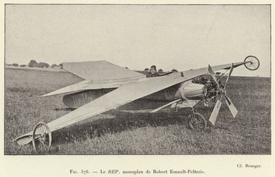 Le REP, monoplan de Robert Esnault-Pelterie (雕刻) 作者 法语学校