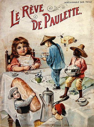Le Reve de Paulette》，约1900年（彩色平版印刷）。 作者 法语学校