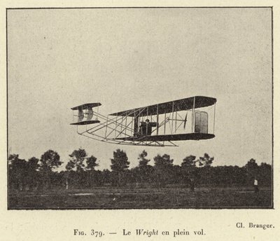 Le Wright en plein vol (engraving) 作者 法语学校