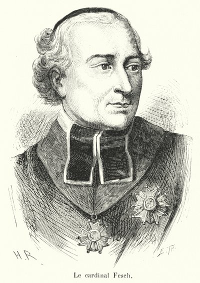 Le cardinal Fesch (engraving) 作者 法语学校