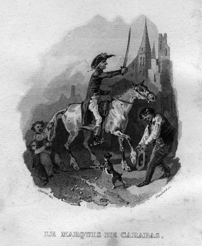 Le marquis de Carabas Chanson de Beranger in “” Oeuvres completes”” (1834) by Pierre Jean de Beranger (1780-1857), French poet and songwriter. 作者 法语学校