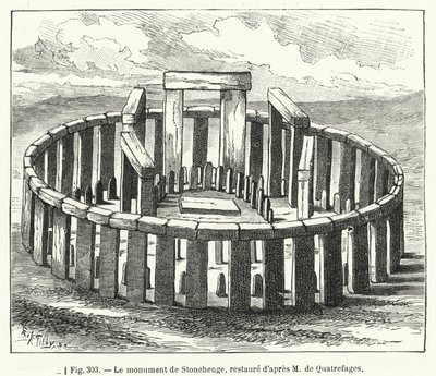 Le monument de Stonehenge, restaure d