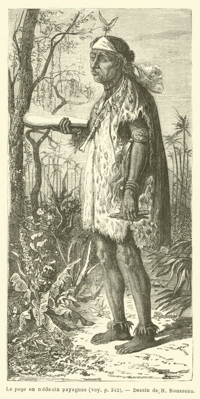 Le paye ou medecin payaguas (engraving) 作者 法语学校