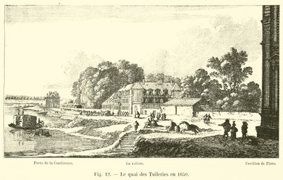 1650年的Quai des Tuileries 作者 法语学校