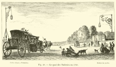 1760年的Quai des Tuileries 作者 法语学校