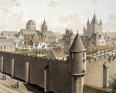 巴黎神庙和 rue Royale, sd。 17 世纪 - 在“历代巴黎：le Temple et la rue Royale”中，19 世纪末 作者 法语学校