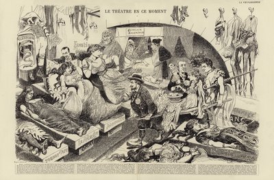Le theatre en ce moment (engraving) 作者 法语学校