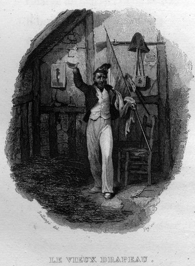 Le vieux drapeau Chanson de Beranger载于《作品集》（1834年），作者是法国诗人和作曲家皮埃尔-让-德-贝朗热（1780-1857）。 作者 法语学校