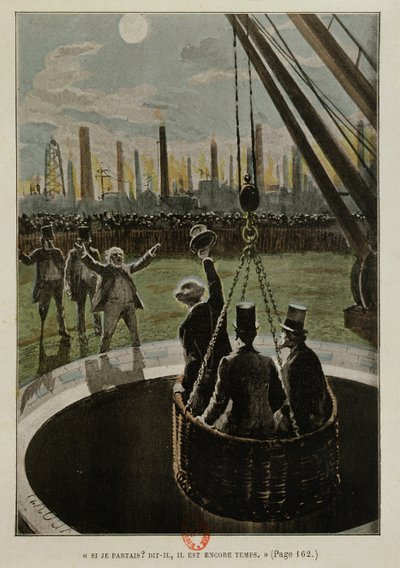 1865年出版的儒勒·凡尔纳（1828-1905）离开月球，从地球到月球 作者 法语学校