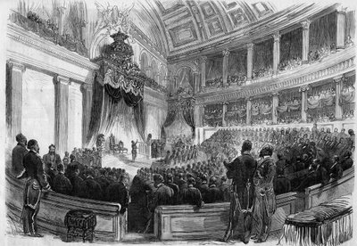 Leopold II (1835-1909), King of the Belgians, took an oath before the great bodies of the state in 1865. 作者 法语学校