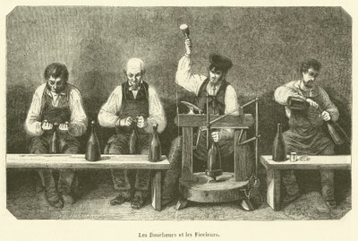 Les Boucheurs et les Ficeleurs（雕版画）。 作者 法语学校