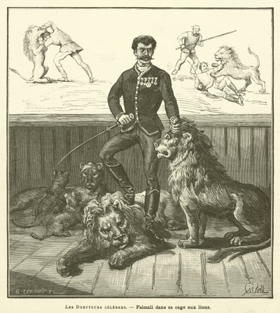 Les Dompteurs Celebres (engraving) 作者 法语学校