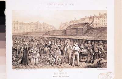 Les Halles，1855 作者 法语学校