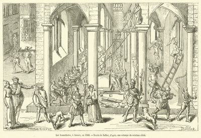 The Iconoclasts，在安特卫普，1566 年（版画） 作者 法语学校