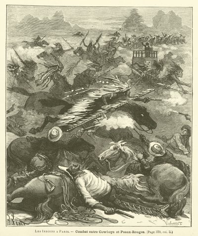 巴黎的印第安人（雕版画 作者 法语学校