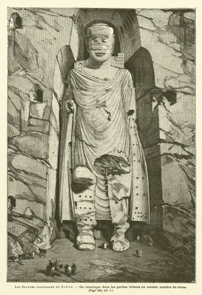 Les Statues Colossales Du Bamian (engraving) 作者 法语学校