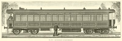 Les Wagons-Lits, le Wagon-Restaurant (engraving) 作者 法语学校