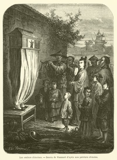 Les ombres chinoises (engraving) 作者 法语学校