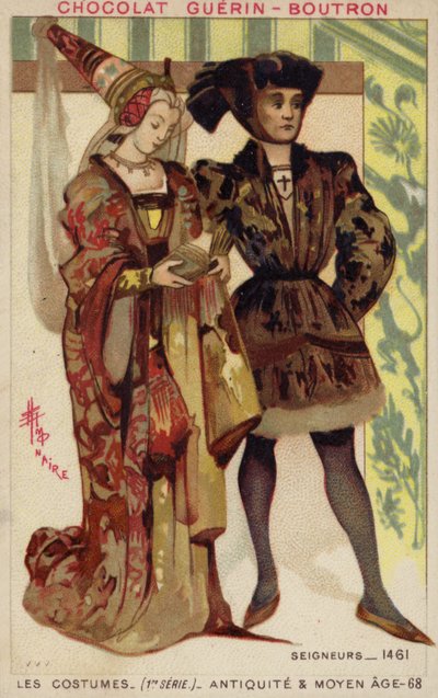 主和女，1461年 作者 法语学校