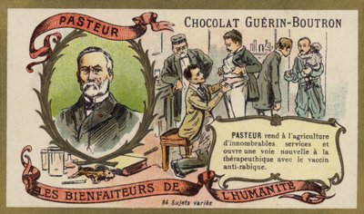 Louis Pasteur, French chemist and microbiologist (chromolitho) 作者 法语学校