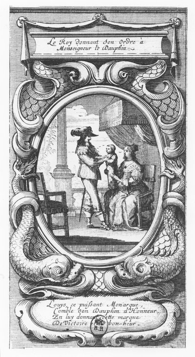 法国国王路易十三下令勒庞（Monauigneur le Dauphin）先生（版画） 作者 法语学校