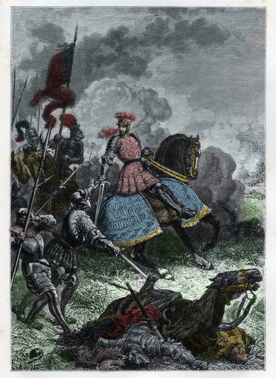 1509年5月14日，国王在伦巴第克雷马附近的阿格纳戴尔战役中战胜了威尼斯人--阿格纳戴尔战役--法国的路易十二击败了威尼斯人--来自 "L