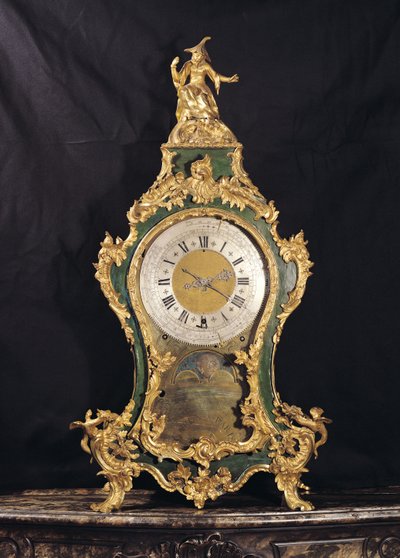 路易十五风格时钟由一名中国男子（ormolu）超越 作者 French School
