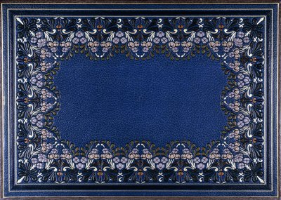 带有花卉图案的下装书封面，1886年 作者 法语学校