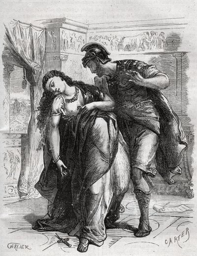 卢克丽斯之死。卢克丽斯（Lucrezia，Lucretia，公元前6世纪的罗马女士）是他的表弟塞克斯图斯-塔昆（Tarquin the Superb的儿子）的暴力受害者。她在她的丈夫卢修斯-塔奎尼乌斯-科拉蒂努斯（Lucius Tarquinius Collatinus）面前自杀，被称为塔奎尼乌斯。 作者 法语学校