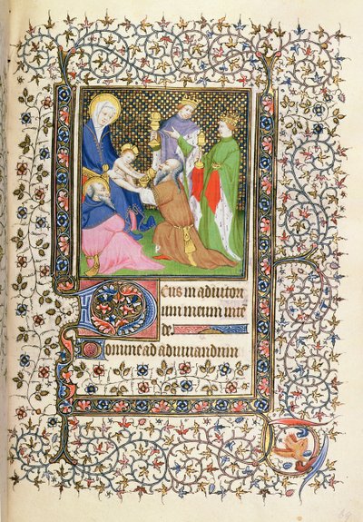 MS.McClean.80.f69r 东方贤士的崇拜，法国 Horae 作者 French School