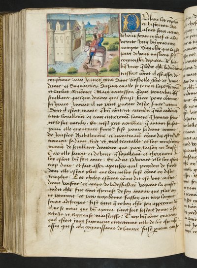 MS Hunter 252 169 Page Page from Hundred News News，c.1461-62 作者 法语学校