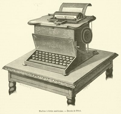 美式打字机（雕刻） 作者 法语学校