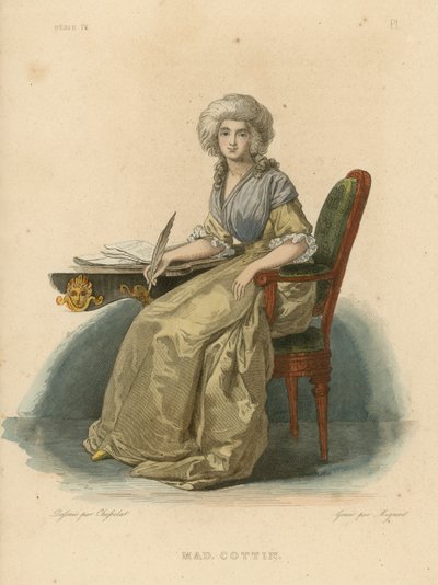 Madame Cottin (coloured engraving) 作者 法语学校