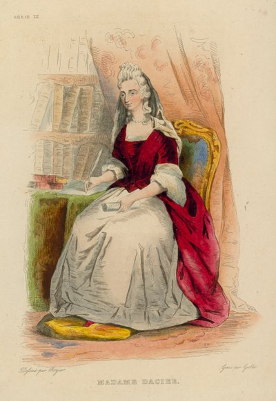 Madame Dacier (coloured engraving) 作者 法语学校