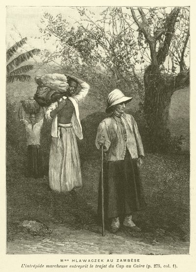 Hlawaczek Au Zambese夫人（雕版画 作者 法语学校