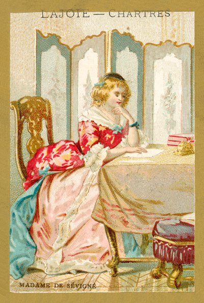 Madame de Sevigne, French writer (chromolitho) 作者 法语学校
