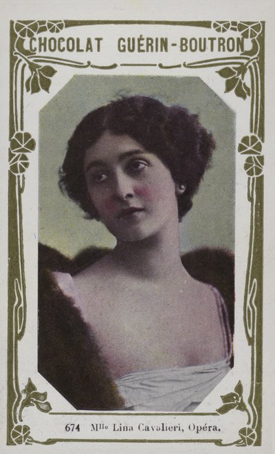 Mademoiselle Lina Cavalieri，Opera（彩色照片） 作者 法语学校