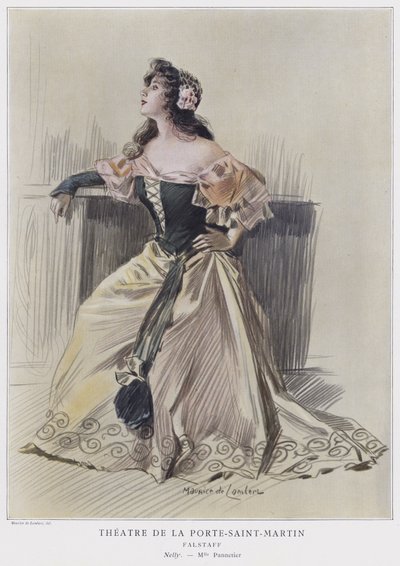 Mademoiselle Pannetier饰演法里斯塔夫的Nelly 作者 French School