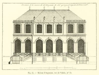 Argenson House，rue de Valois，no.10 作者 法语学校