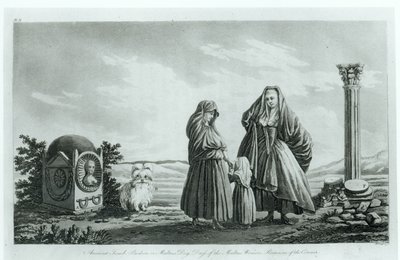 来自古代和现代马耳他的马耳他妇女，由Pierre Marie Louis de Boisgelin de Kerdu出版，出版于1805年 作者 法语学校