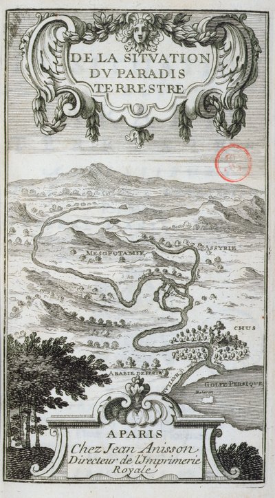 地图来自1691年的陆地天堂情况 作者 French School