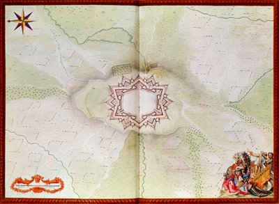 Phalsbourg地图，来自Atlas de Louis XIV 作者 法语学校