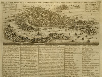 威尼斯地图，由H. Chatelain在阿姆斯特丹出版，1728年 作者 法语学校